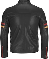 Classyak Men's Real Leather Motorcycle Jacket